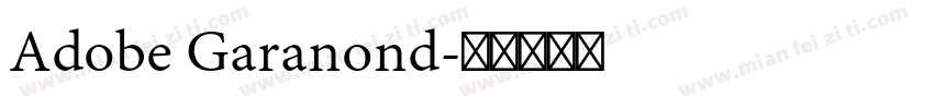 Adobe Garanond字体转换